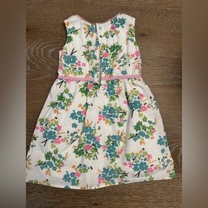 Colorful Floral Sleeveless Kids Dress Spring Dress, 100% cotton, size 3T, EUC